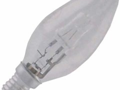 Bec halogen eco E14 lumanare 28W 220V sticla clara Well